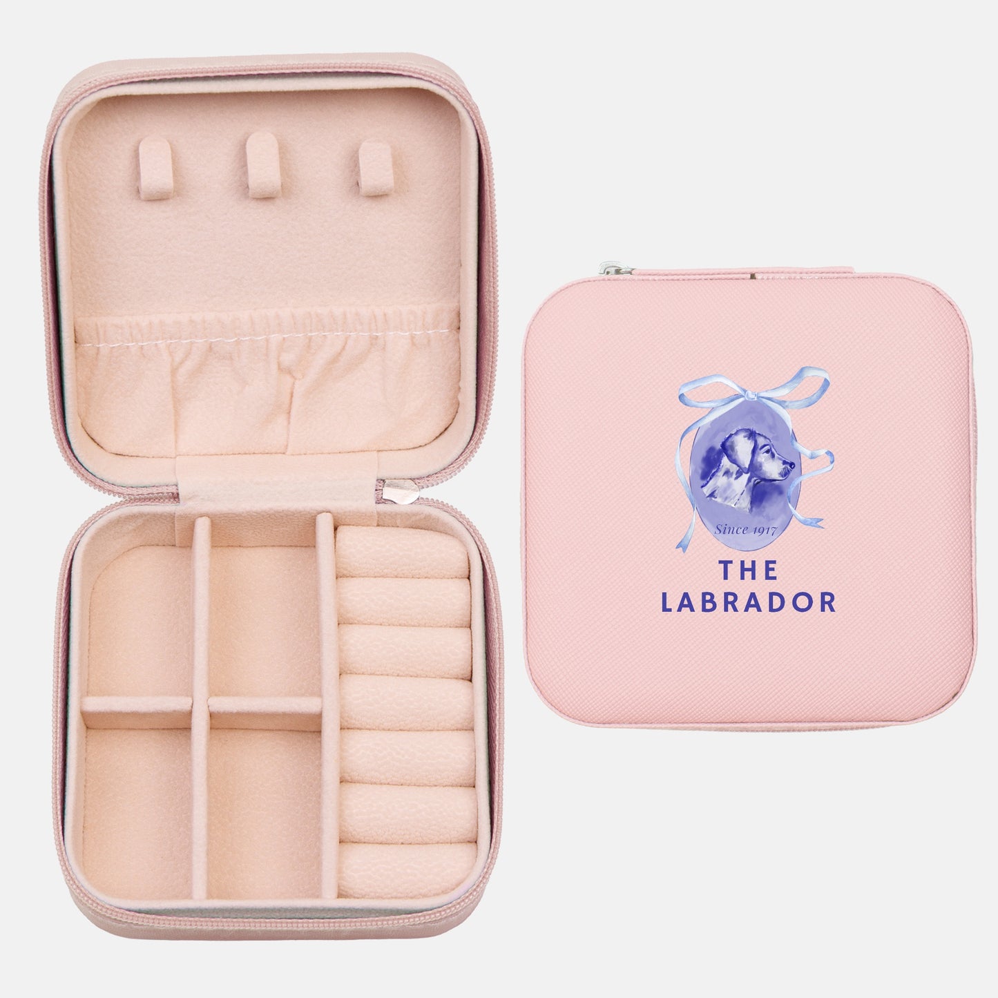 The Labrador Blue Jewelry Travel Case