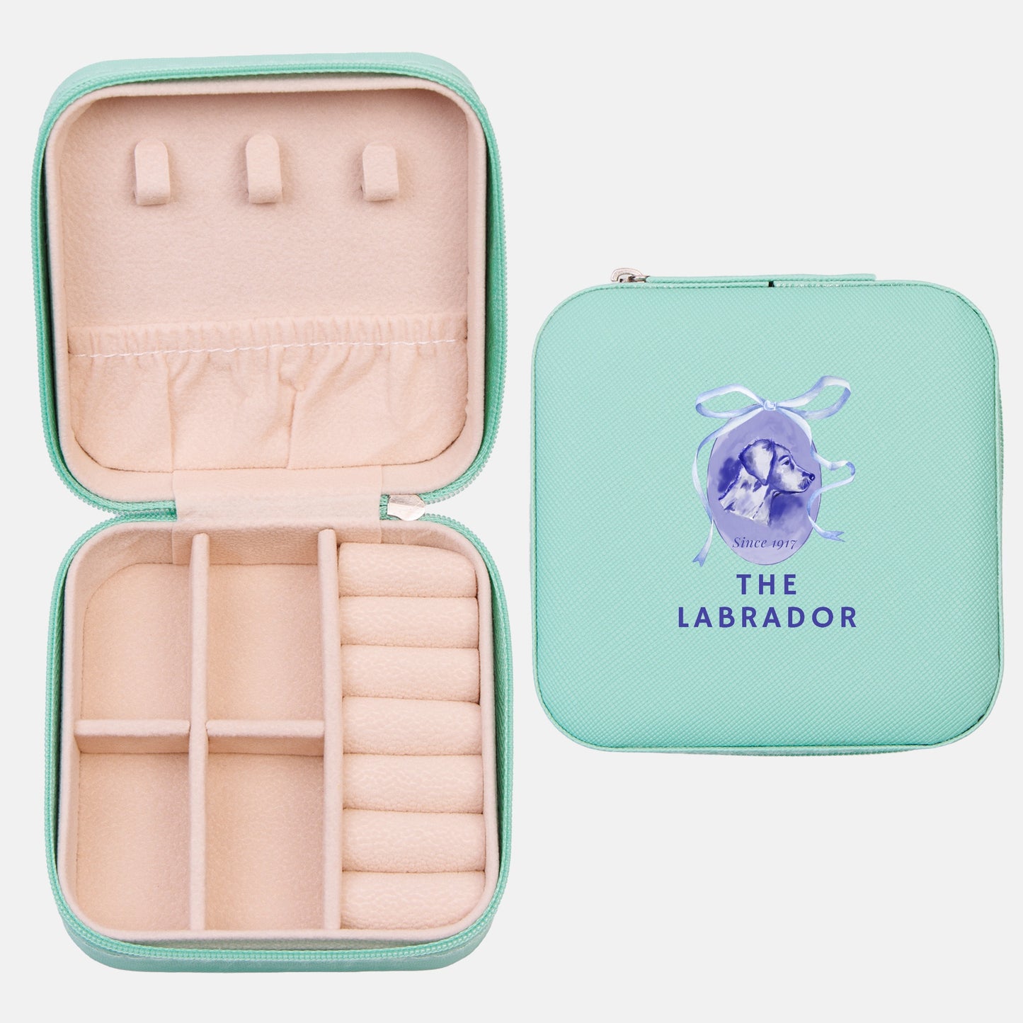 The Labrador Blue Jewelry Travel Case