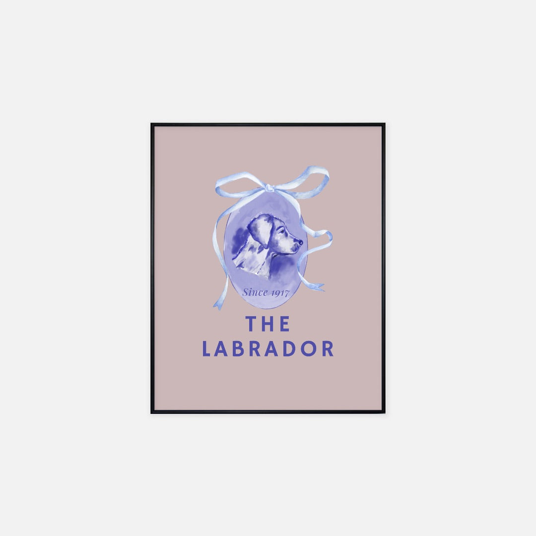 The Labrador Blue Poster