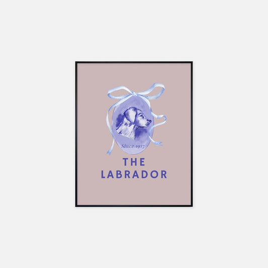 The Labrador Blue Poster